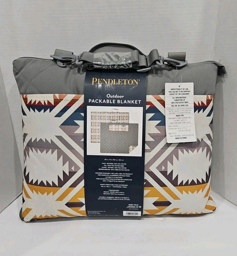 PENDLETON White Sands Aztec Outdoor Packable Blanket 60"x72" Reversible NEW - Picture 2 of 6
