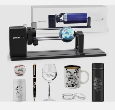 New Creality Rotary Kit Pro Laser Rotary Roller 4 in 1 Multi-Function Engraving