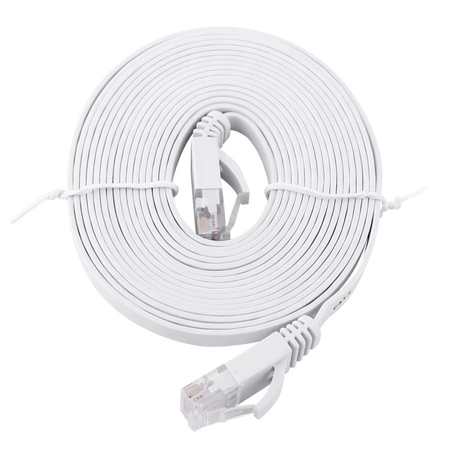 (4) CAT6 Ethernet Plat LAN Câble à haute performance pour