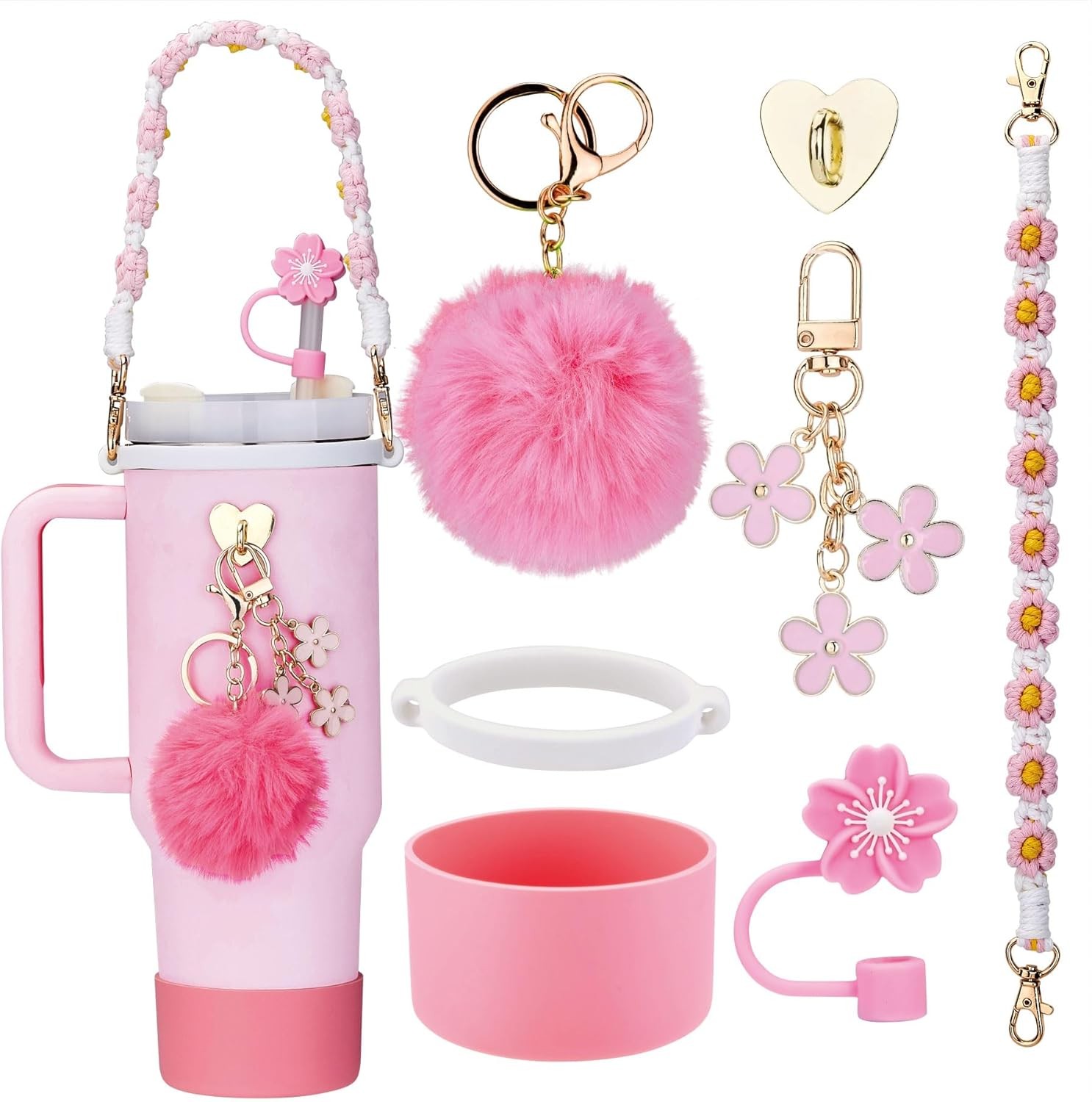 Accessories for Stanley Cup 40oz Tumbler, Charms Accessories for Stanley Tumbler