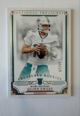 2025 Panini National Treasures - Treasured Rookies Quinn Ewers #TR-QES 67/99