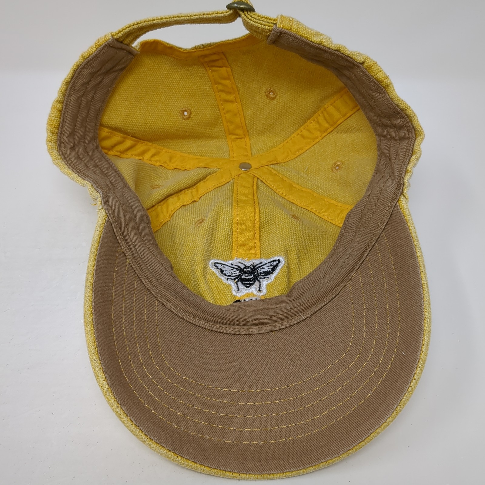 Bee Kind Slideback Hat Solid Yellow One Size Adju… - image 6
