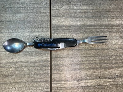 Columbia Camping Utensil Multi-Function 5-in-1 Flatware Set Fork Spoon Knife