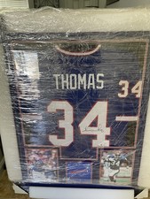 THURMAN THOMAS Signed/Autographed Custom Jersey in 35x43 Frame - JSA
