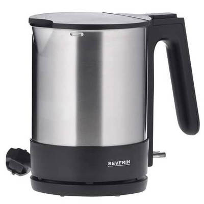 1-16x SEVERIN Wasserkocher WK 3409, 1,7 Liter, Edelstahl/schwarz BIS 20% RABATT