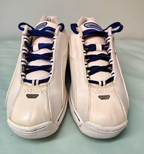 Reebok Athletic Sneaker White Purple Low Top Lace-Up Men's US 9 RB 105 FLU