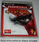 PLAYSTATION 3 GAME GOD OF WAR III INCLUDES MANUAL PAL
