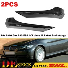 F�r BMW 3er E90 E91 LCI Frontspoiler Ecken links rechts Glanz Sto�stange