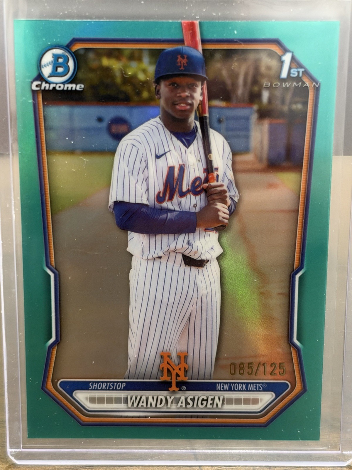🔥⚾️ 2026 1st Bowman Chrome Wandy Asigen /125 Mets BCP-152 TRUE AQUA ⚾️🔥
