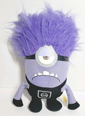 Despicable Me 2 Evil Minion Purple Plush 10'' Toy Factory 2013 Cyclops One-Eye