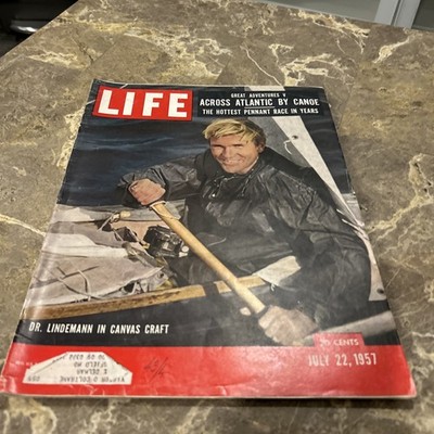 Life Magazine July 22, 1957 Civil Rights Voting, Crossing Atlantic in Canoe