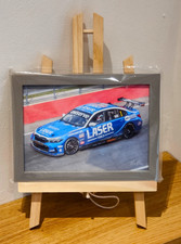 BTCC #1 Jake Hill BMW 330iM Sport Laser Tools Racing 5 x 7" Framed Print & Easel