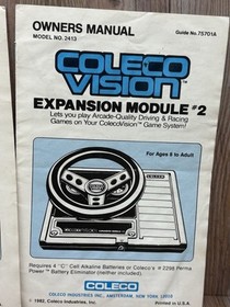 Coleco Vision Owners Manual + Colecovision Expansion Module #1 & 2  Manuals