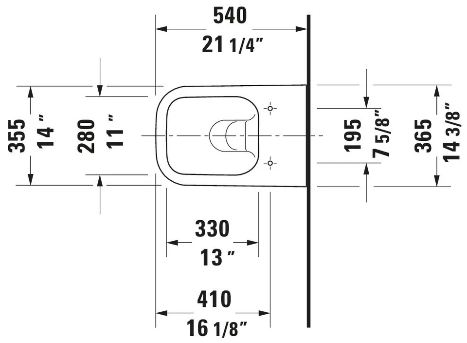 Duravit 222209 Happy D.2 Wall-Mounted Toilet White - Imagem 4 de 4