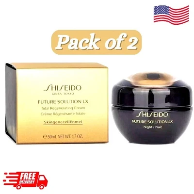 BRANDED Shiseido Future Solution LX Total Regenerating Night Cream (2 x 50 ml / 1.7 oz)