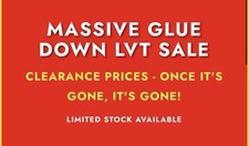 £13.50/m² Clearance LVT  Flooring - Grey Wood 4.34m²/pack 0.3mm Wear Layer