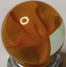 Vintage Vitro Agate Hybrid Cat s Eye Marble .61 MINT 1125.069
