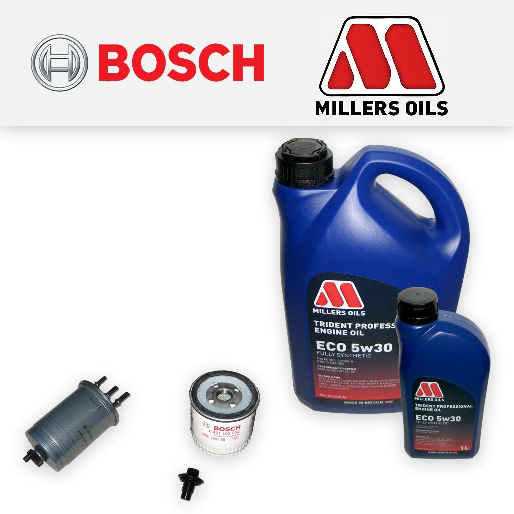 SERVICE KIT for FORD FOCUS MK1 1.8 TDCI OIL FUEL FILTERS +6L OIL (2001-2004)