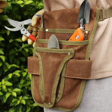Garden Tool Belt Pouch Canvas Belt Tool Bag  Multiple Pocket Storage Waterproof