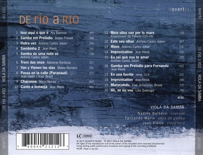VIOLA DA SAMBA - DE RIO A RIO NEW CD