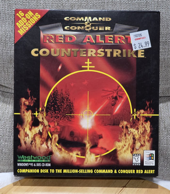 Command & Conquer: Red Alert Counterstrike Windows 95 DOS Big Box PC