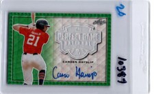 CAMDEN HAYSLIP 2020 LEAF PERFECT GAME NATIONAL SHOWCASE GREEN AUTO 4/4 *10386