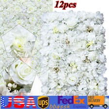 12 Artificial Flower Wall Panel Wedding Backdrop Event Party Flower Wall Panel