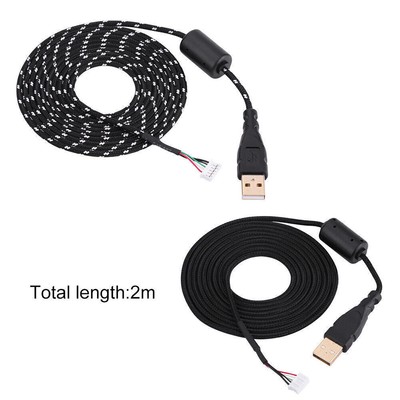 Universal Mouse Cable Braided Line Wire Replacement for Microsoft or Logitech