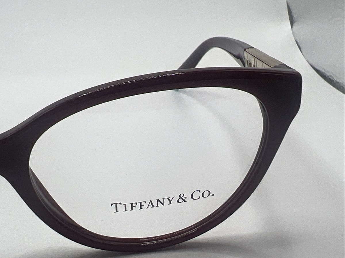 NEW Tiffany & Co. TF 2226 8353 Burgundy & Gold Eyeglasses 52  display picture 1