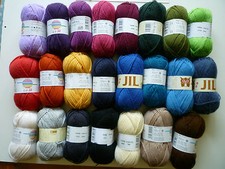 Jil Reine Schurwolle 50 g Superwash Stricken Häkeln