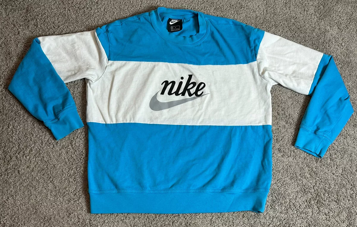 øverste hak følelsesmæssig forståelse Nike Sweatshirt Mens Medium Blue White Crewneck Striped Sweater RN56323 | eBay øverste hak følelsesmæssig forståelse Nike Sweatshirt Mens Medium Blue White Crewneck Striped Sweater RN56323 | eBay