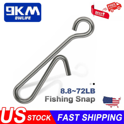 200Pcs Fishing Snaps Fishing Lure Bait Connector Knotless Snap Quick Change Clip