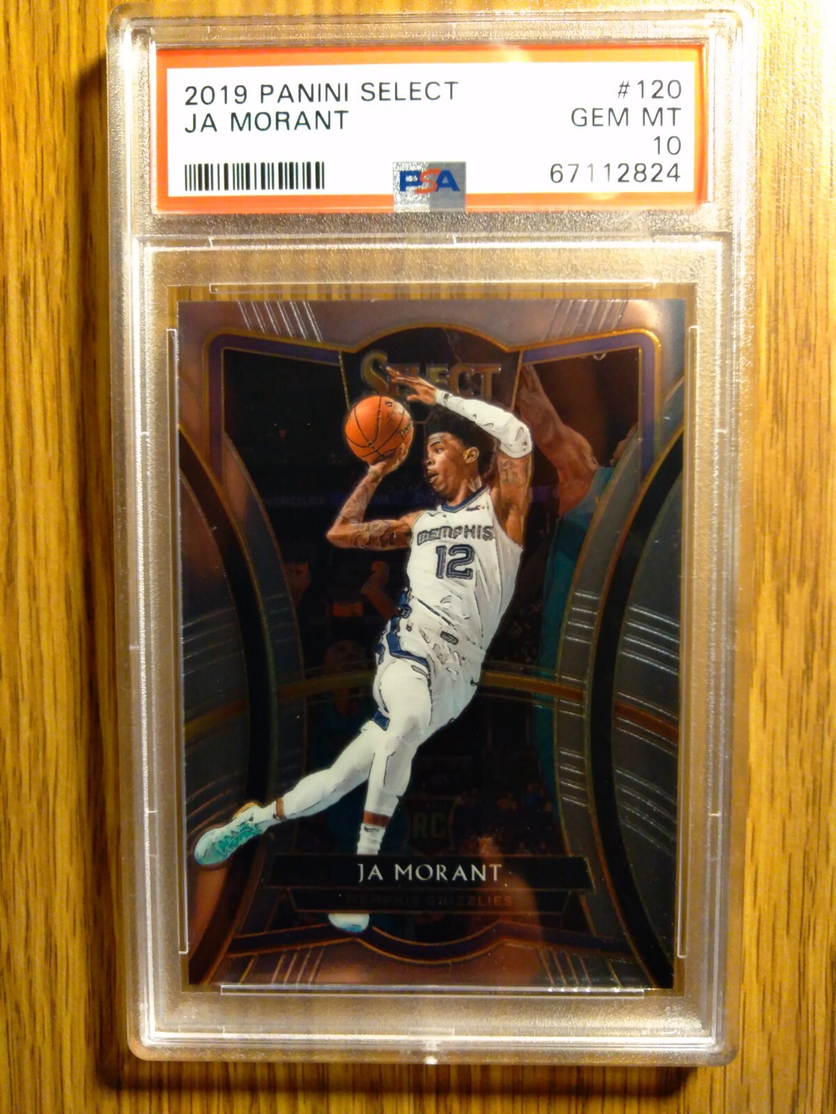 PSA Graded Basketball Cards 2019 Panini Chronicles Ja Morant #116 