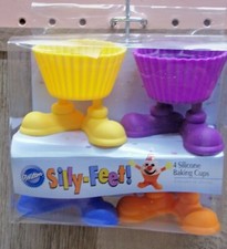 Wilton, Silly Feet, Baking Cups, 4 Count