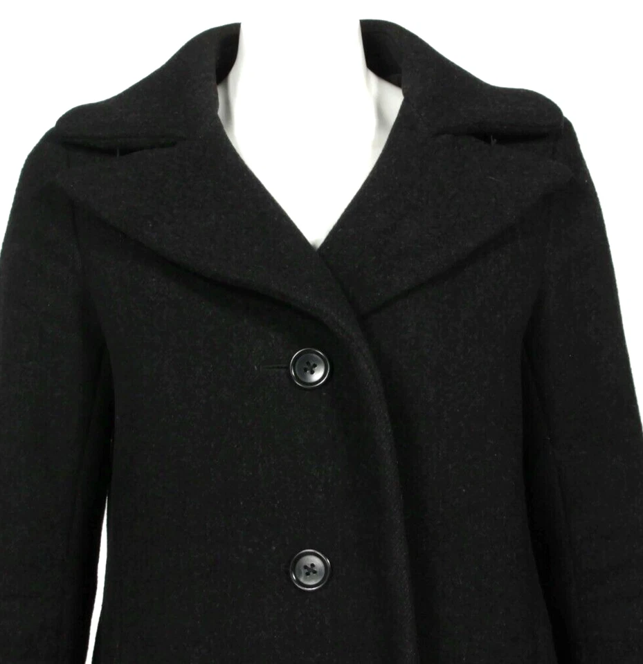 +J JIL SANDER x UNIQLO Gris Oscuro Mezcla de Lana Mujer Abrigo Chaqueta Talla S/146 Foto 2 de 4