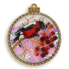 DIY Bead Embroidery Kit on Plastic Beaded stitching needlepoint beadwork