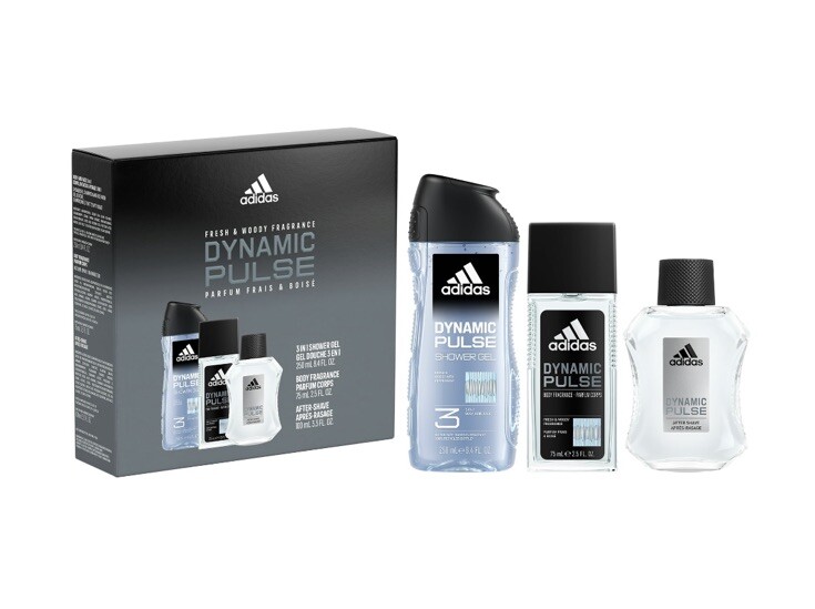 Adidas DYNAMIC PULSE Men 3 In 1 Shower Gel Body Fragrance After-Shave Gift Set