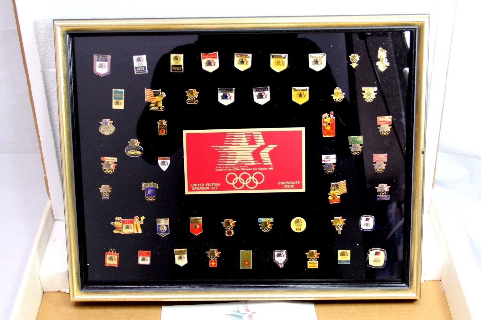 1984 Olympic Pin Set Limited Edition Sponsor Corporate Issue Los