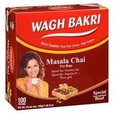 Wagh Bakri Masala Tea Bags 100 [100% genuine] UK seller 0.10 per strip