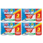 Little Duck Maxx Kitchen Roll Extra Strong 4 x 3 Pack - 12 Rolls Bulk Buy