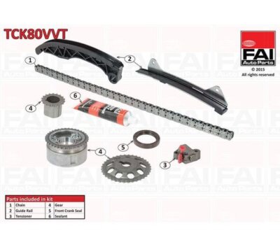 Steuerkettensatz FAI AUTOPARTS TCK80VVT für Toyota Yaris IQ