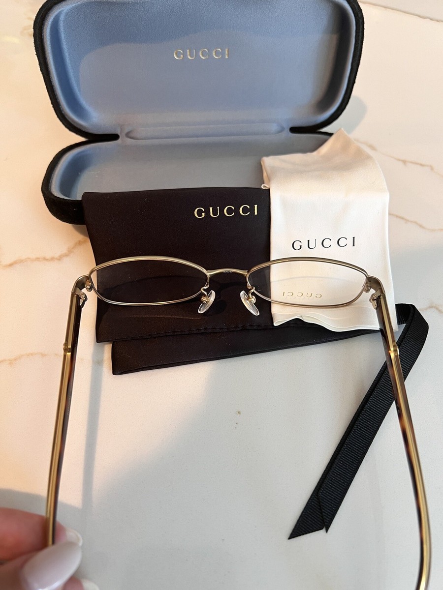 Gucci Eyeglasses Frames GG0380OJ 003 53-17-145 Gold Titanium