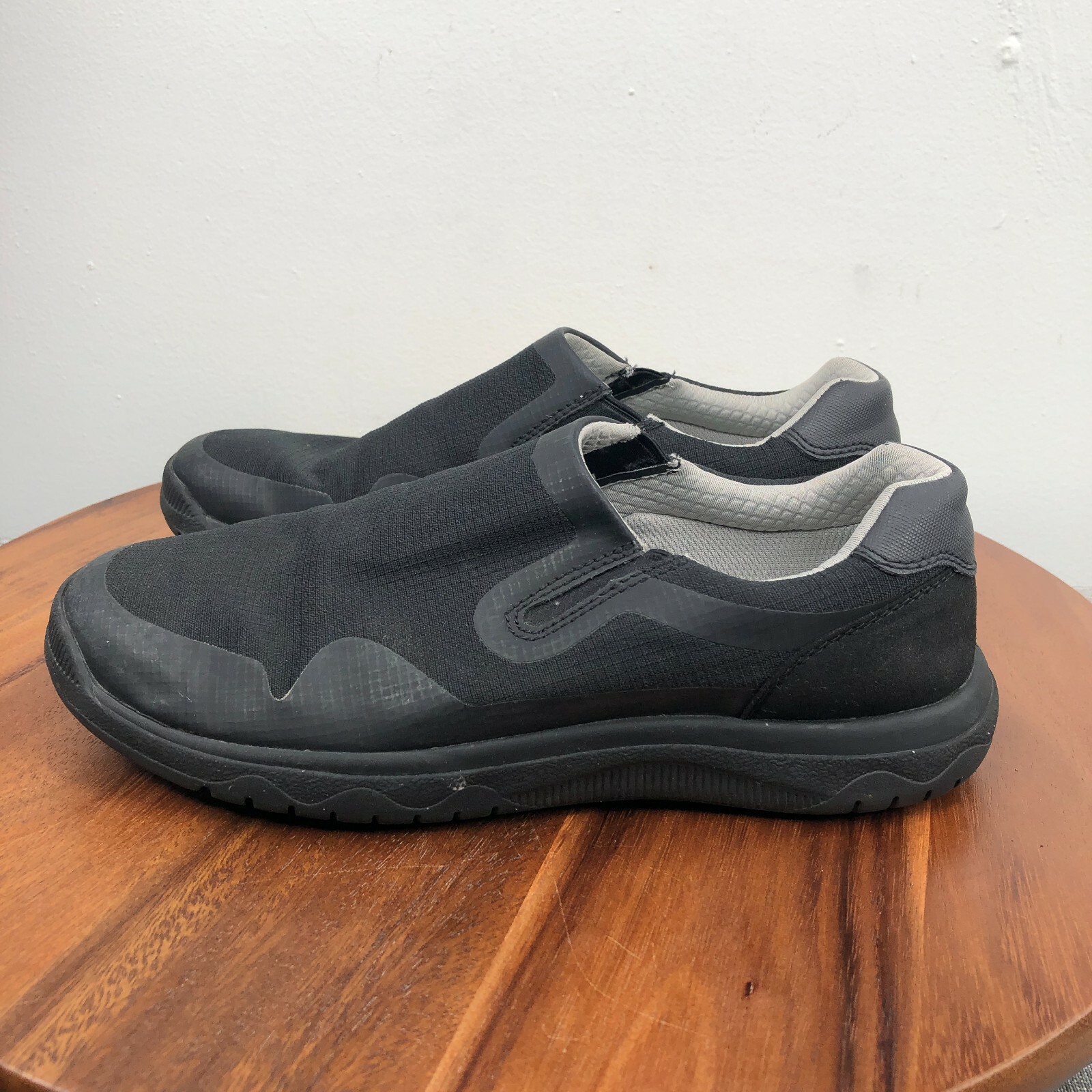 Clarks Cloudsteppers Mens Size 7.5 Black Tetrasoft Slip On Comfort Loafers  | eBay