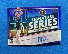 MICHAEL PORTER JR. AUTO Purple Prizm Signature Series 2020-21 Donruss Optic
