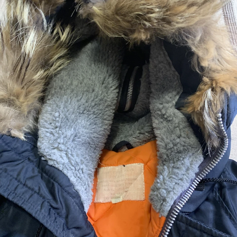 VTG Golden Fleece Bomber N-5A Flight Fur Hood Jacket Size 38 Military USA!!! - Image 4 of 4