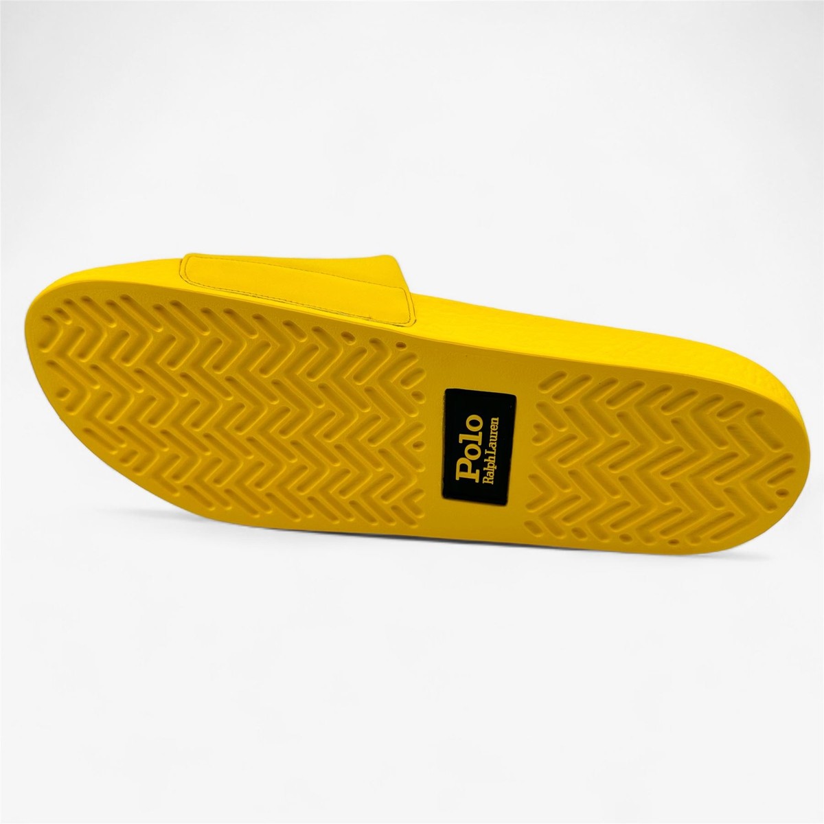 Polo Slides Size 12 Mens Ralph Lauren Yellow Big Polo Bear 