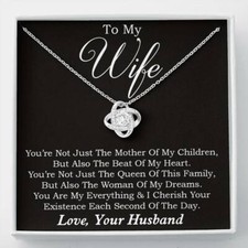 To My Wife Necklace, Gift For Wife, Anniversary Gift For Wife, Necklace For Wife