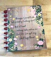 "S**T Together" Mature Language Cover Set for use w/ Classic HAPPY Planner~