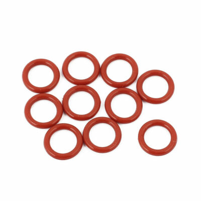 10pcs Red 9x1.5mm Silicone Rubber Seal O-Ring Sealing Ring Heat Resistant