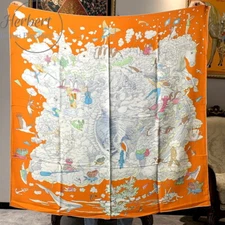 70 Cashmere 30 Silk Scarf Womens Fashion Shawl Stole Winter Kerchief 135*135cm